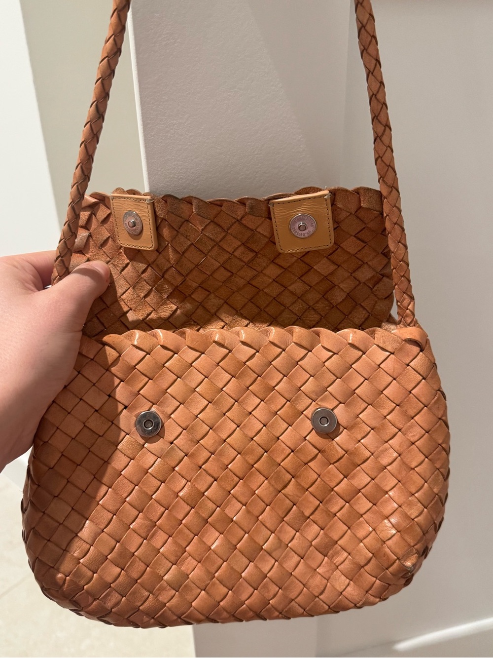 Loeffler Randall Billie Woven Leather Shoulder Bag - Picture 14 of 16